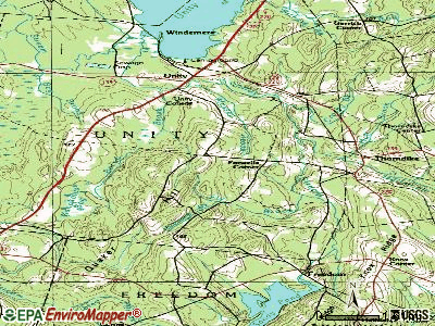 Thorndike topographic map