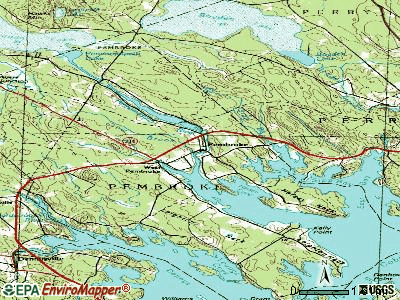 Pembroke topographic map