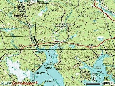 Steuben topographic map