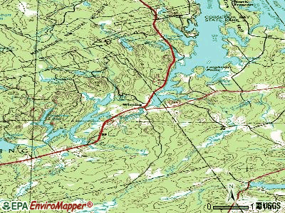 Whiting topographic map