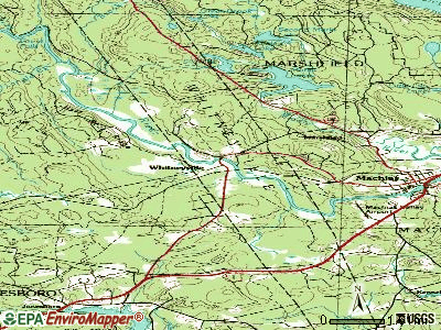 Whitneyville topographic map