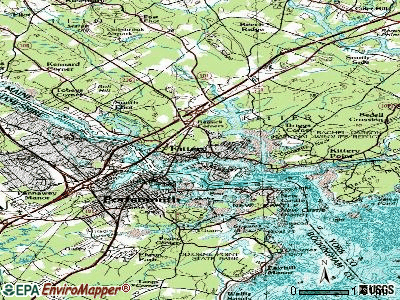 Kittery topographic map