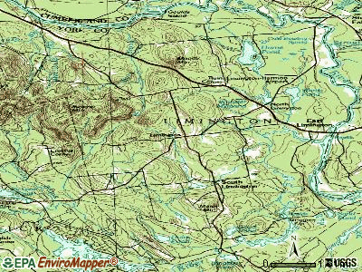 Limington topographic map