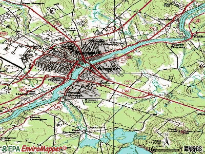 Brewer topographic map