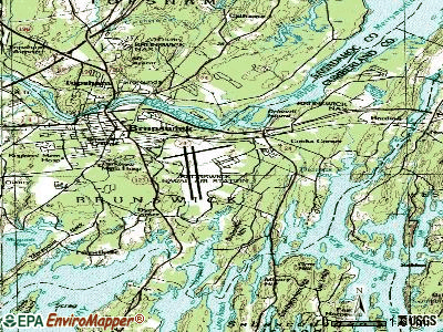 Brunswick Station topographic map