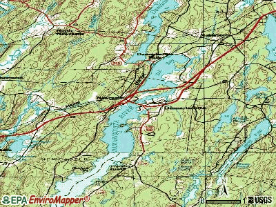 Damariscotta-Newcastle topographic map