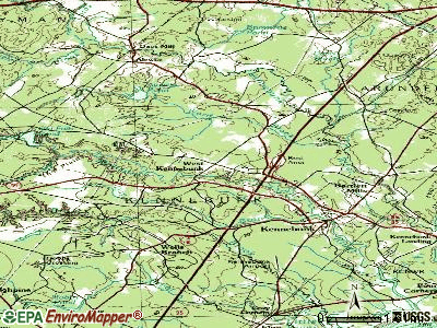 West Kennebunk topographic map