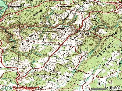 Accident topographic map