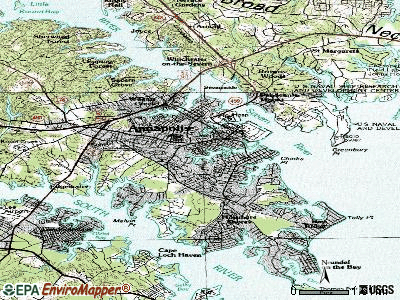 Annapolis topographic map