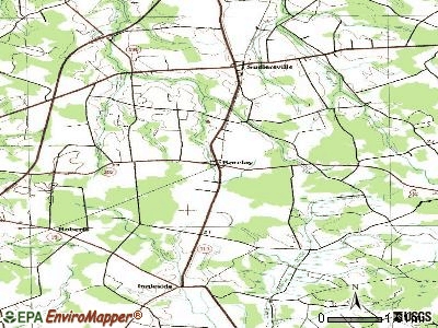 Barclay topographic map