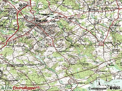 Bel Air South topographic map