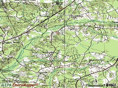Bennsville topographic map