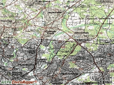 Berwyn Heights topographic map