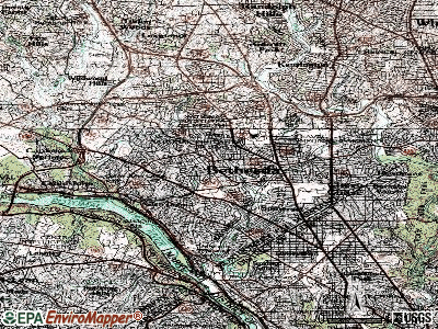 Bethesda topographic map