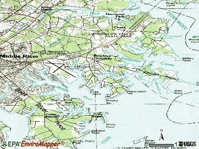 Bowleys Quarters topographic map