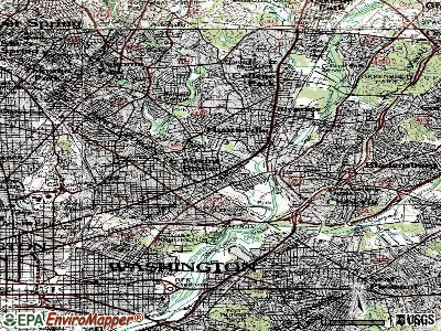 Brentwood topographic map