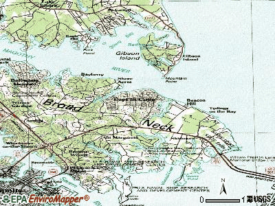 Cape St. Claire topographic map