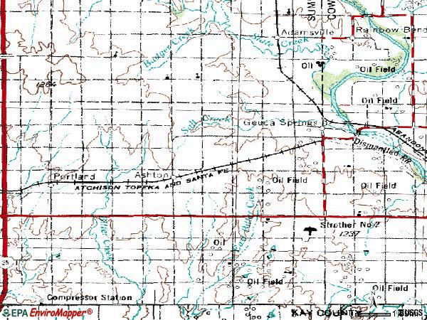 Zip code 67051 topographic map