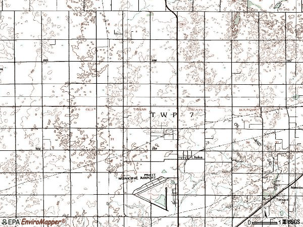 Zip code 67066 topographic map