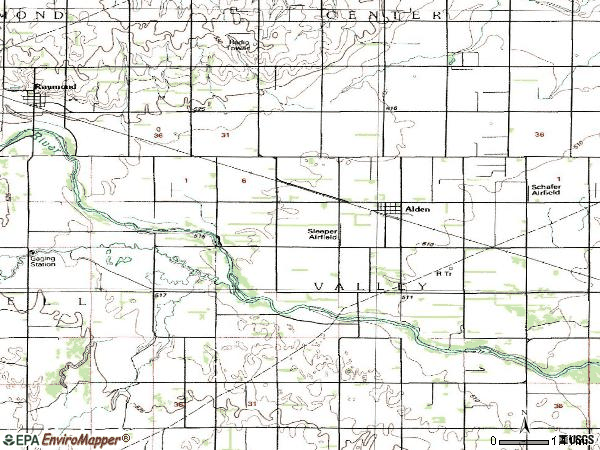 Zip code 67512 topographic map