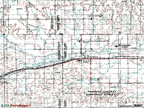Zip code 67523 topographic map