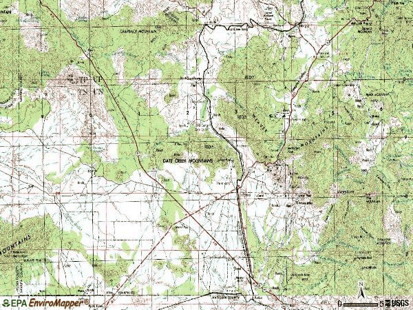 Zip code 85332 topographic map