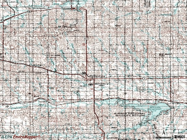 Zip code 67661 topographic map