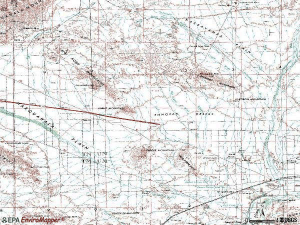 Zip code 85354 topographic map