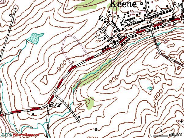 Zip code 40339 topographic map