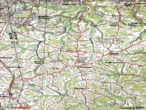 Zip code 41051 topographic map
