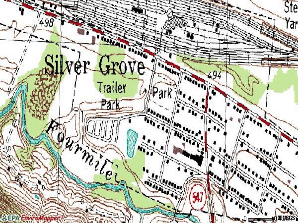 Zip code 41085 topographic map