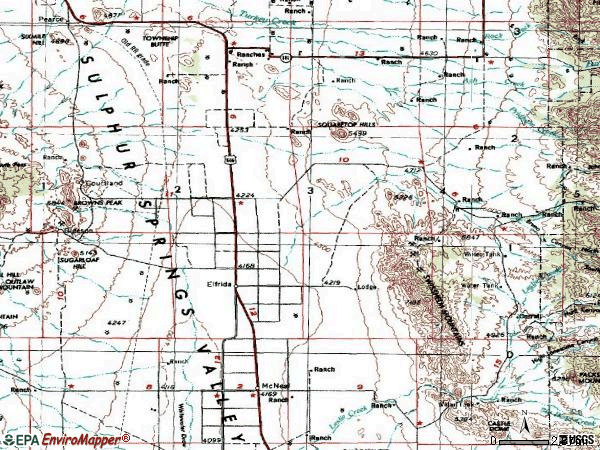 Zip code 85610 topographic map