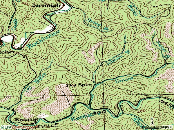 Zip code 41845 topographic map
