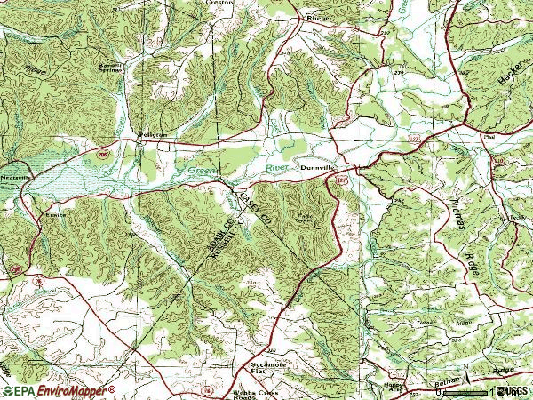 Zip code 42528 topographic map