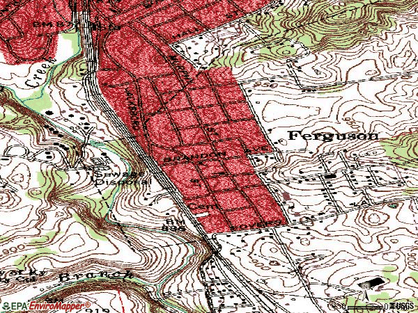 Zip code 42533 topographic map