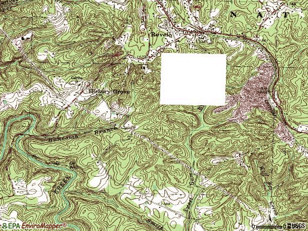 Zip code 42638 topographic map