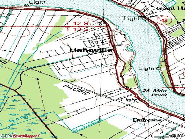 Zip code 70057 topographic map