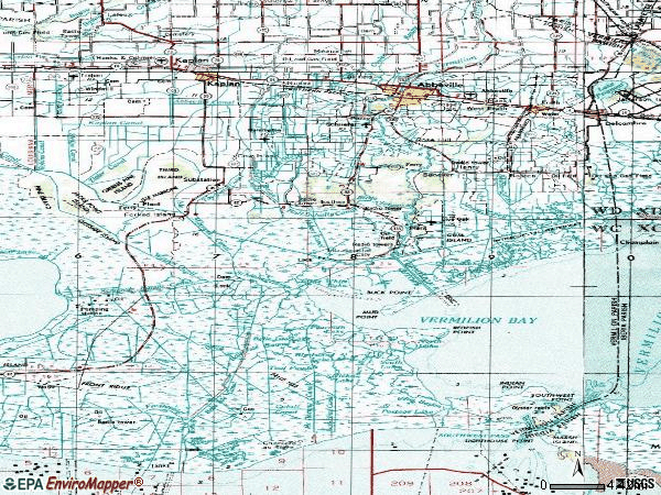 Zip code 70510 topographic map