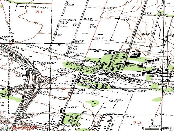 Zip code 70541 topographic map