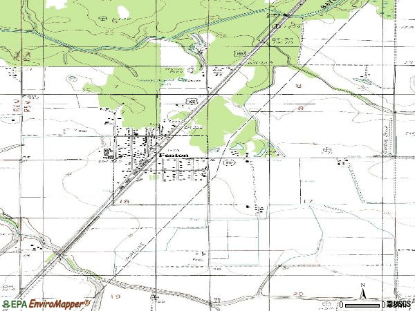 Zip code 70640 topographic map