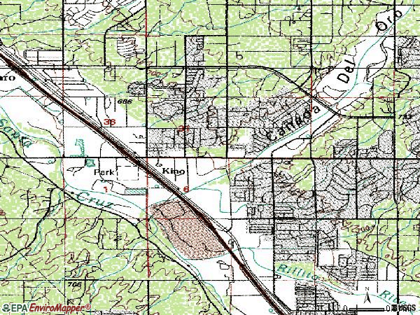 Zip code 85741 topographic map