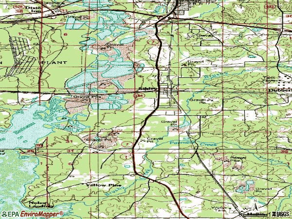 Zip code 71073 topographic map