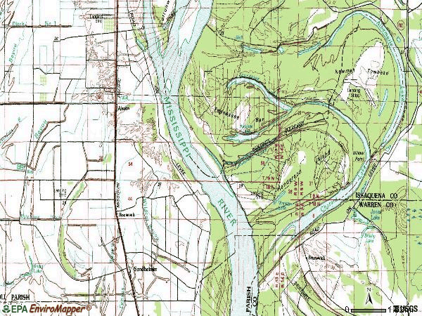Zip code 71276 topographic map