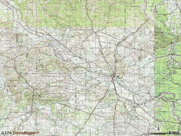 Zip code 00714 topographic map