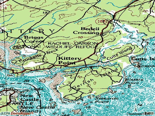 Zip code 03905 topographic map