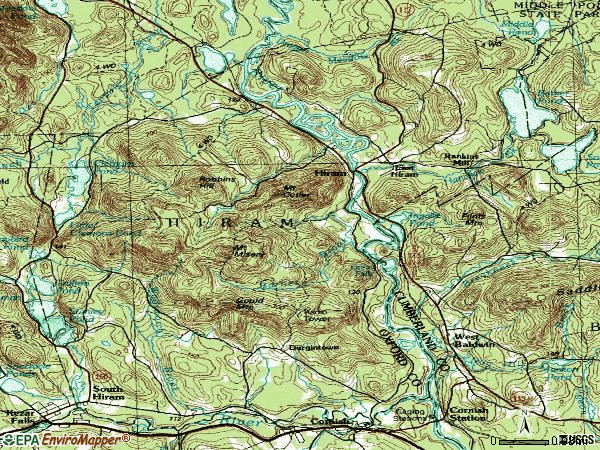 Zip code 04041 topographic map