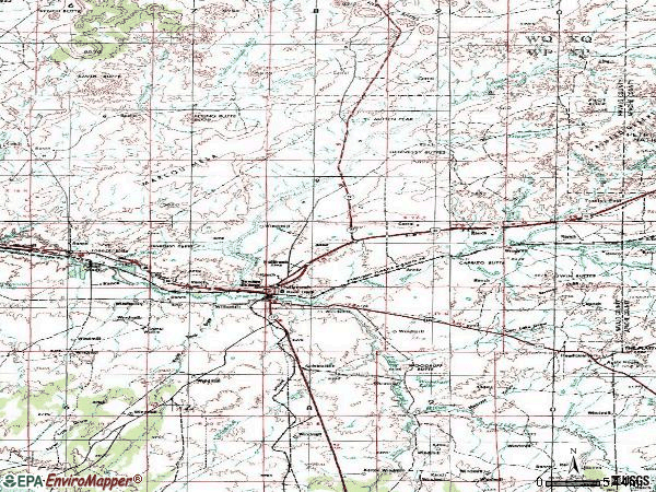 Zip code 86025 topographic map
