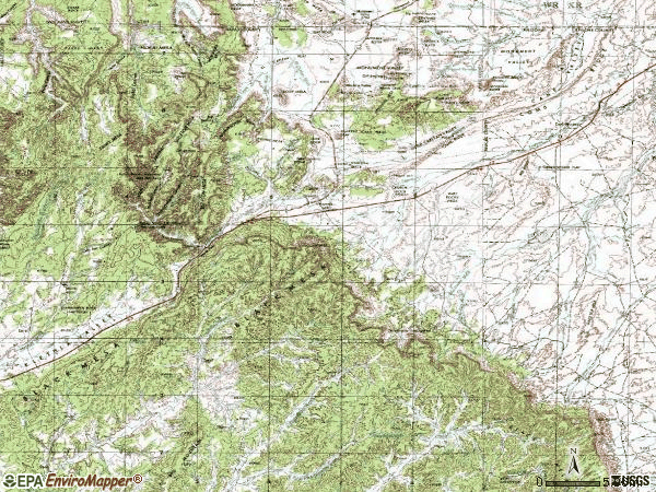 Zip code 86033 topographic map