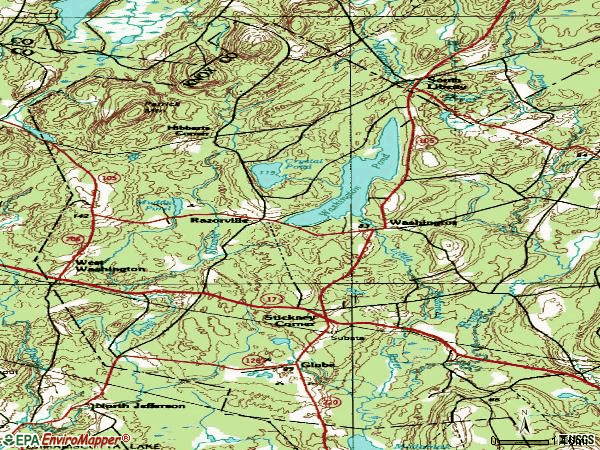 Zip code 04574 topographic map