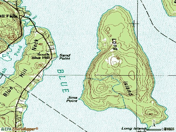Zip code 04615 topographic map